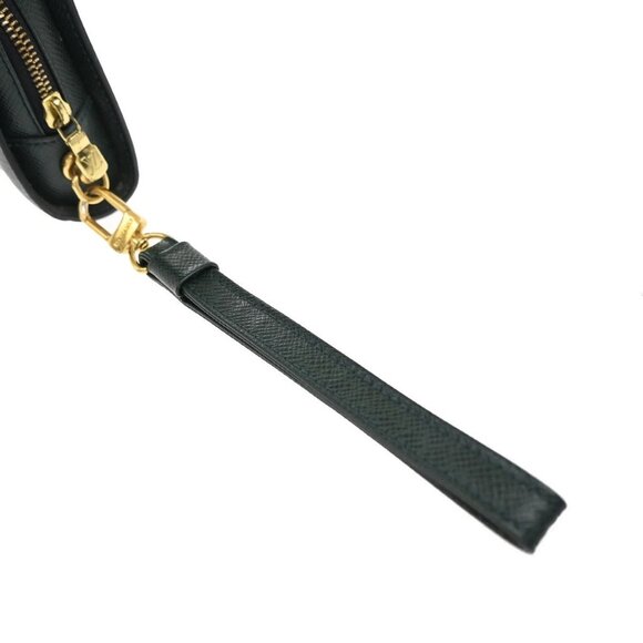 LOUIS VUITTON LV Logo BAIKAL Clutch Hand Bag Taiga Leather Epicea M30184 66KB262 - Picture 9 of 15